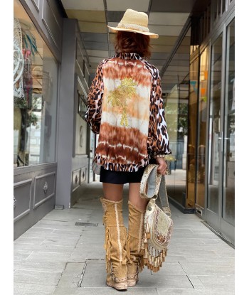 Kimono Court Fleur de Pirate Les magasins à Paris et en Île-de-France