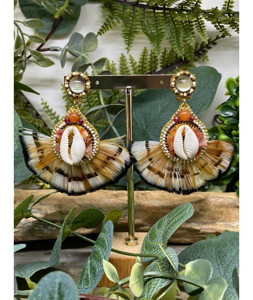 Boucles d’oreilles plumes Hypnochic la livraison gratuite