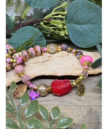 Bracelet Amazone Rose Iguan livraison et retour toujours gratuits