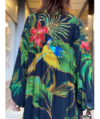 Kimono Long Paillettes Fleur de Pirate paiement sécurisé